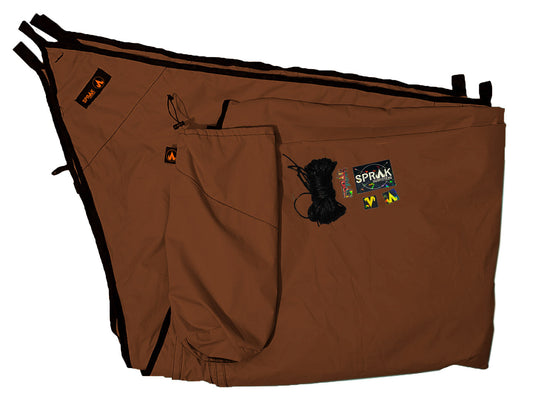 Batwing tarp - brown