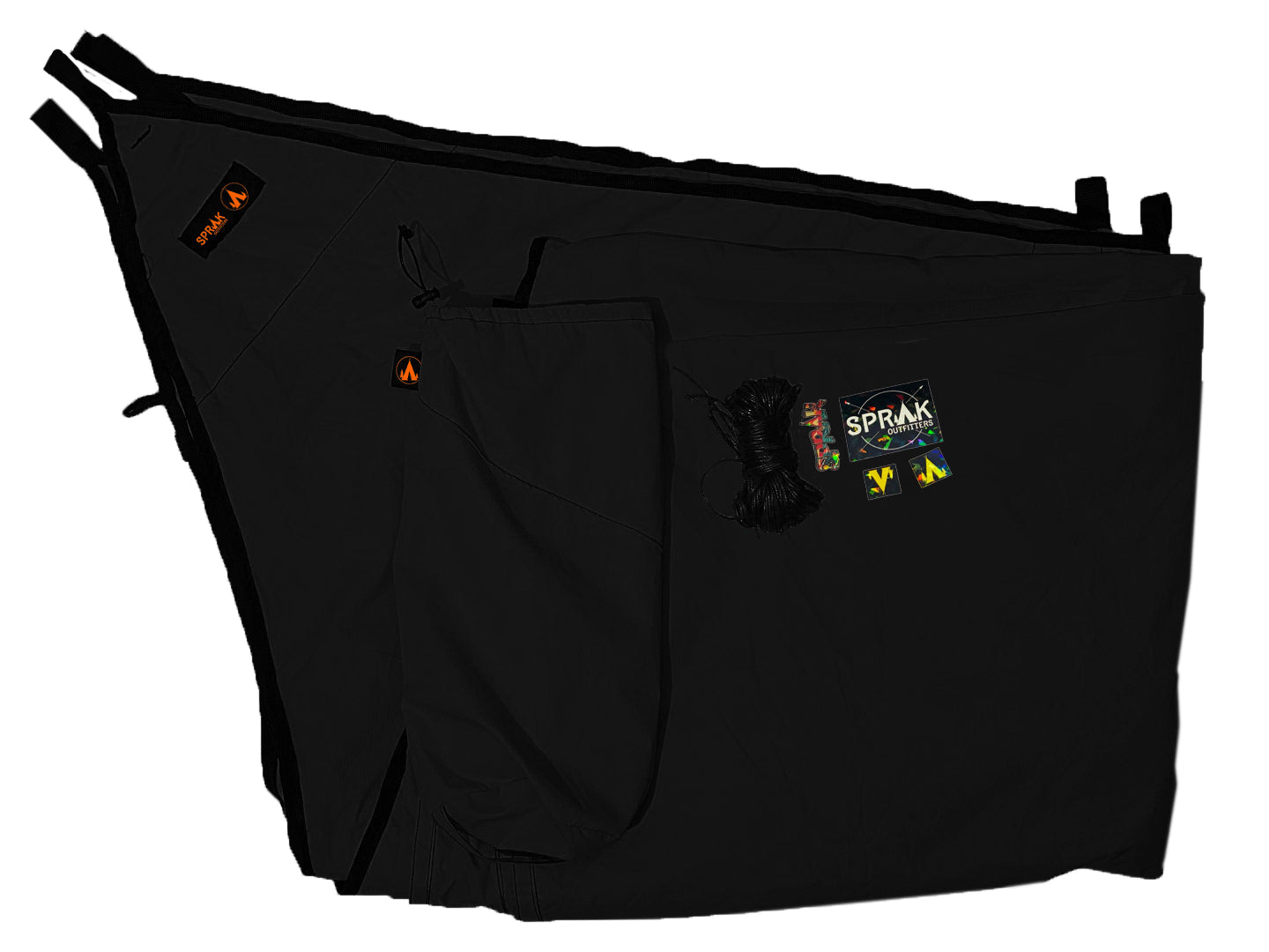 Batwing tarp - Black